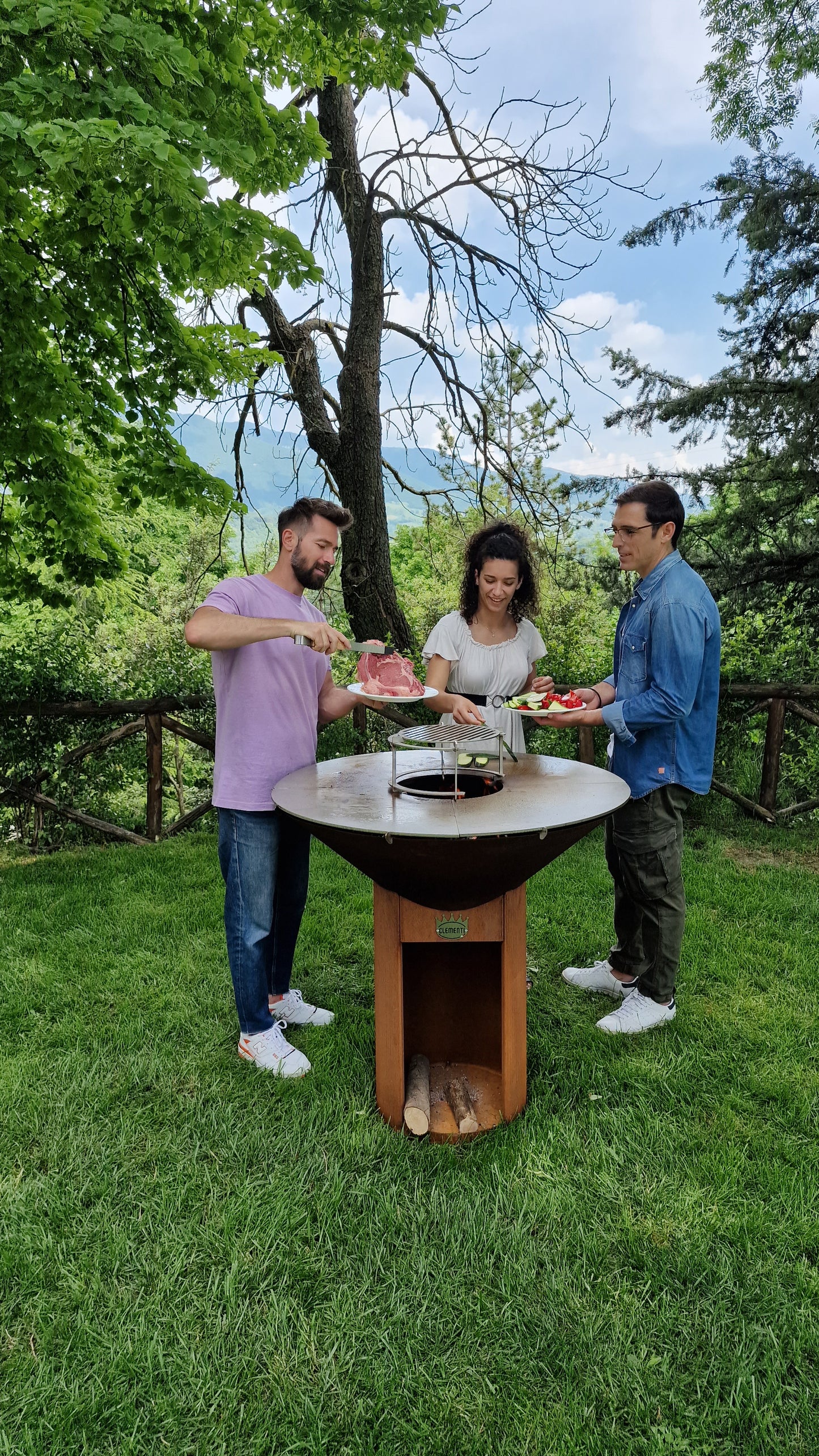 Wood-Fired Outdoor Cooker