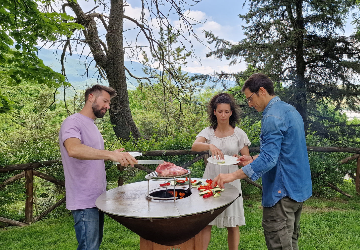 Wood-Fired Outdoor Cooker