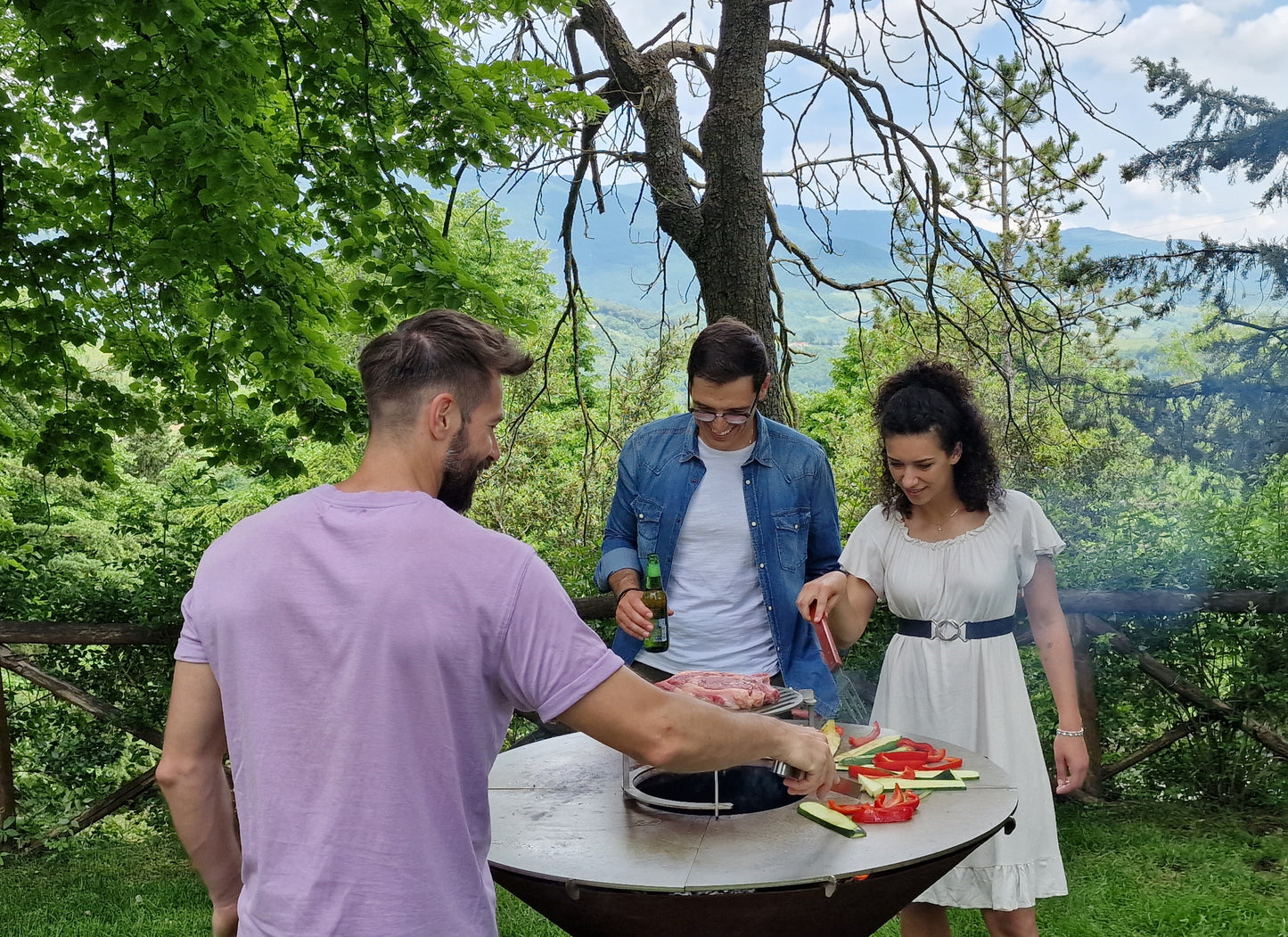 Wood-Fired Outdoor Cooker