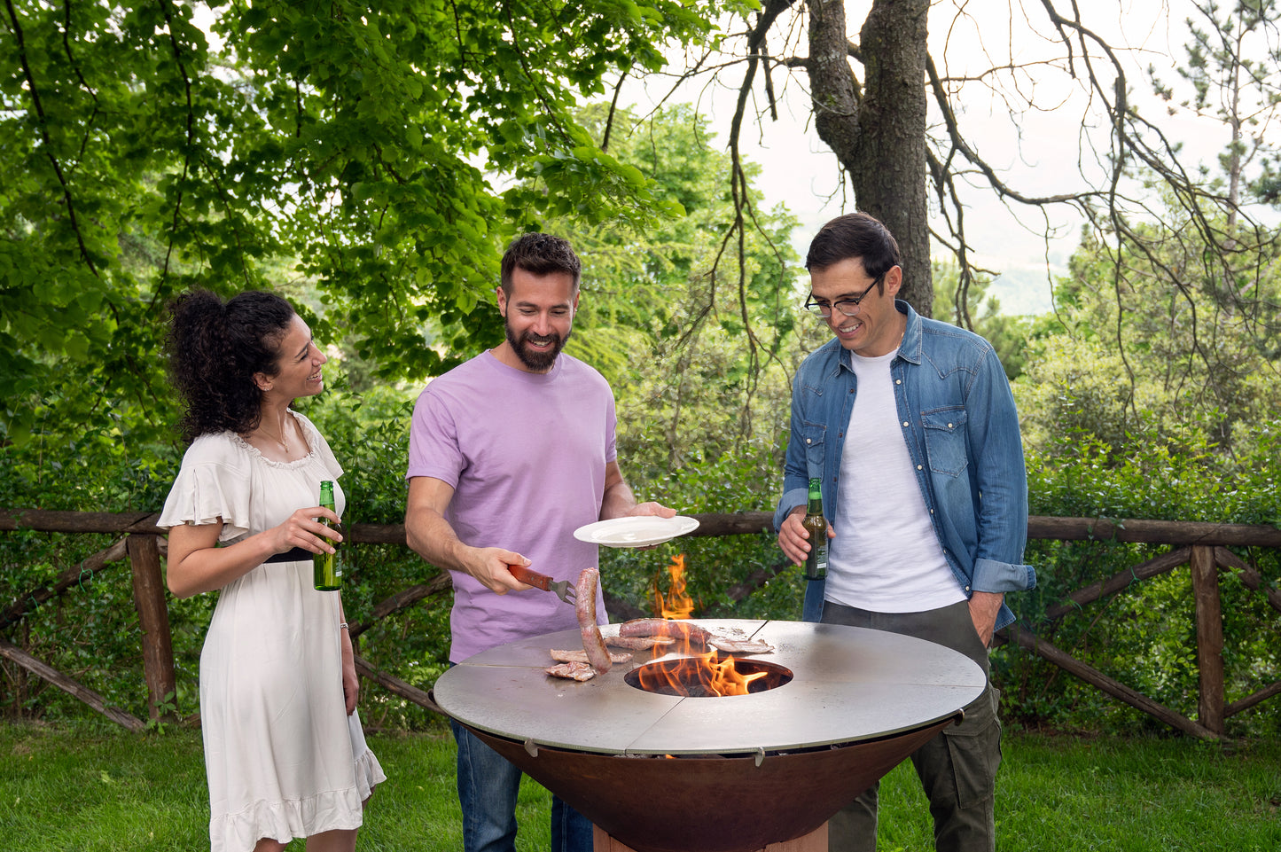 Wood-Fired Outdoor Cooker