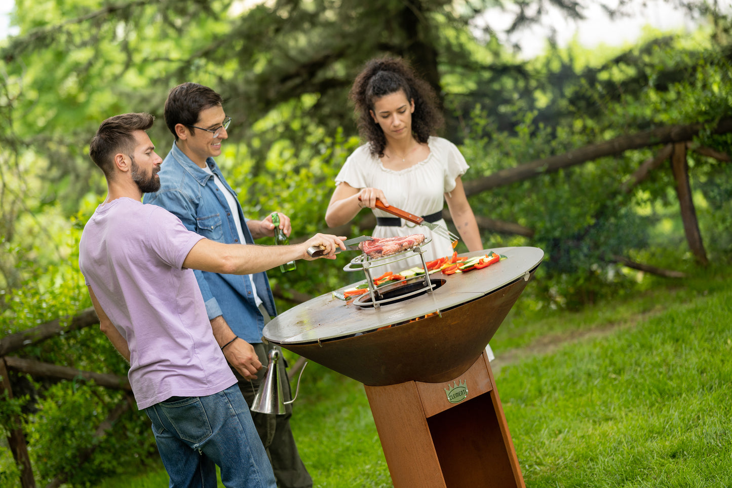 Wood-Fired Outdoor Cooker